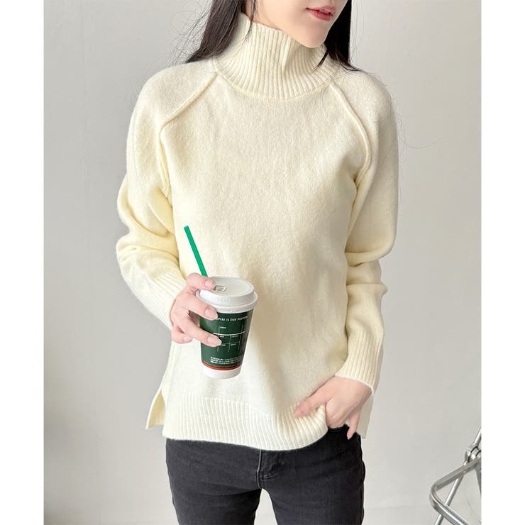 ソフトタッチハイネックニット レディース 長袖 | Dewlily | 詳細画像31 