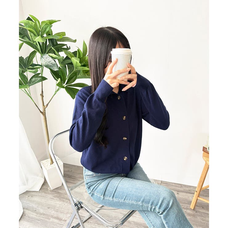 ソフトニットカーディガン レディース 羽織 | Dewlily | 詳細画像20 