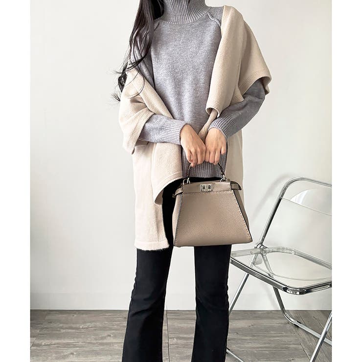 ポンチョ風ニットカーディガン レディース 羽織 | Dewlily | 詳細画像16 