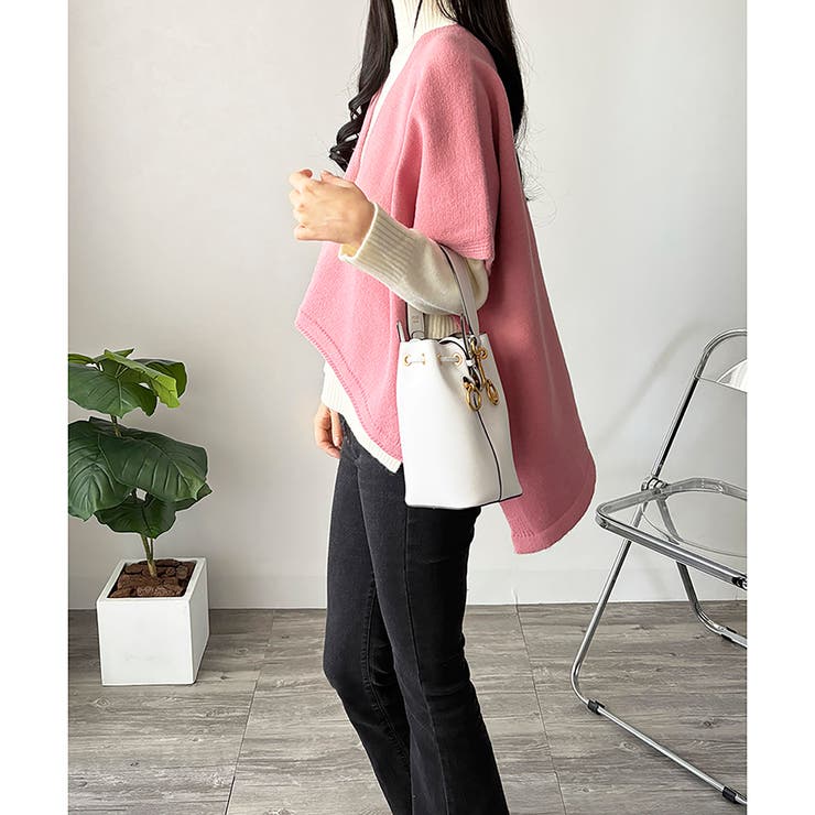 ポンチョ風ニットカーディガン レディース 羽織 | Dewlily | 詳細画像19 