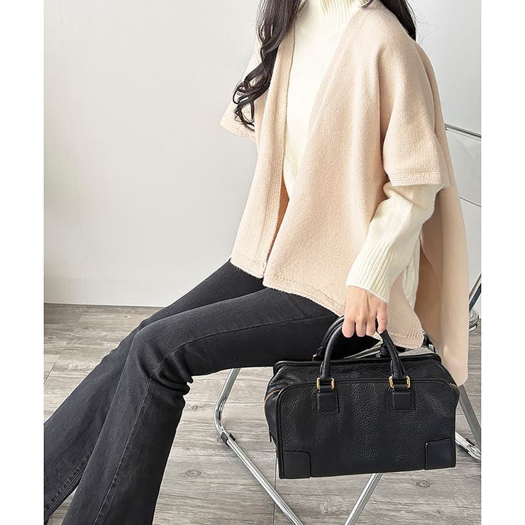 ポンチョ風ニットカーディガン レディース 羽織 | Dewlily | 詳細画像32 