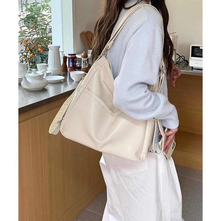 ソフトタッチ2WAYリュックショルダーバッグ レディース 大容量 | Dewlily | 詳細画像13 