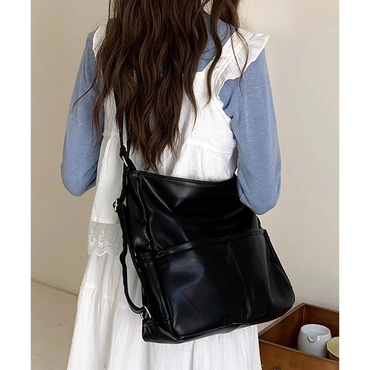 ソフトタッチ2WAYリュックショルダーバッグ レディース 大容量 | Dewlily | 詳細画像16 