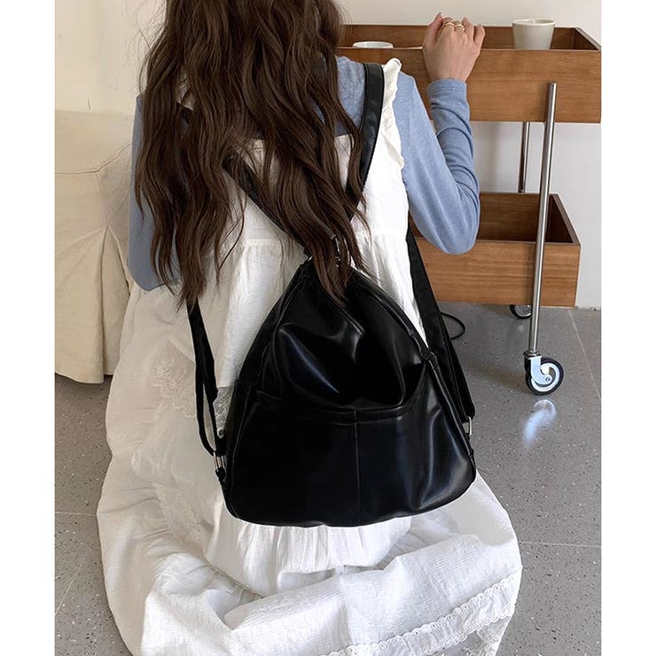 ソフトタッチ2WAYリュックショルダーバッグ レディース 大容量 | Dewlily | 詳細画像17 