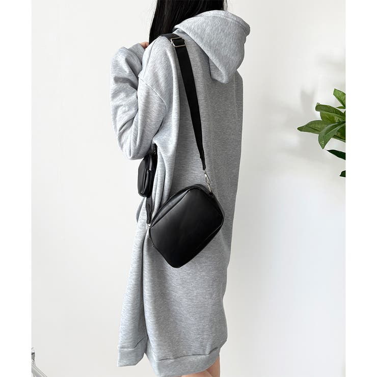 スウェットパーカーワンピース レディース 裏起毛 | Dewlily | 詳細画像18 