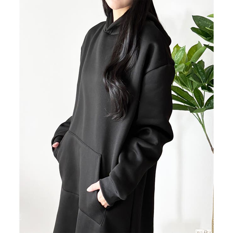 スウェットパーカーワンピース レディース 裏起毛 | Dewlily | 詳細画像22 