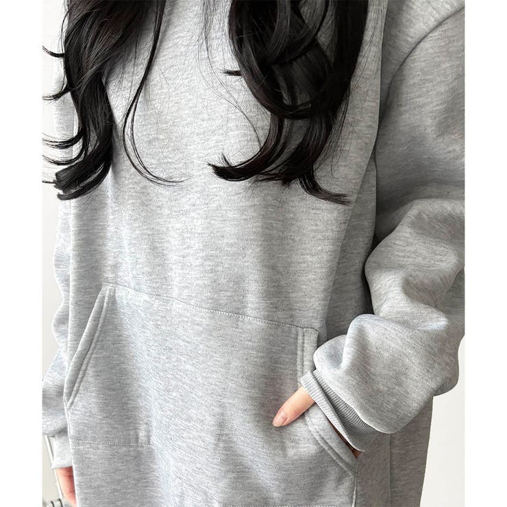 スウェットパーカーワンピース レディース 裏起毛 | Dewlily | 詳細画像27 