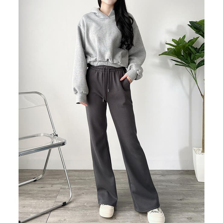 スウェットフレアパンツ レディース 裏起毛 | Dewlily | 詳細画像10 