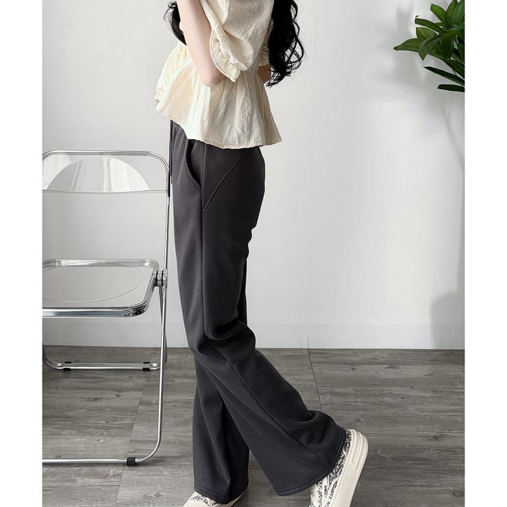 スウェットフレアパンツ レディース 裏起毛 | Dewlily | 詳細画像13 