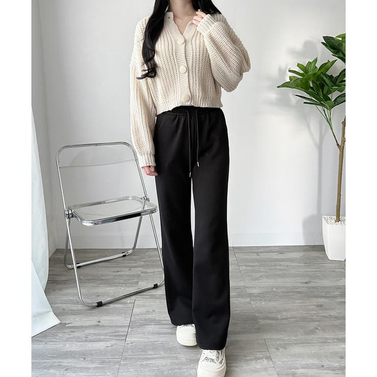 スウェットフレアパンツ レディース 裏起毛 | Dewlily | 詳細画像15 