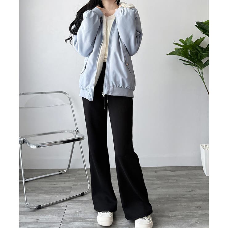 スウェットフレアパンツ レディース 裏起毛 | Dewlily | 詳細画像16 