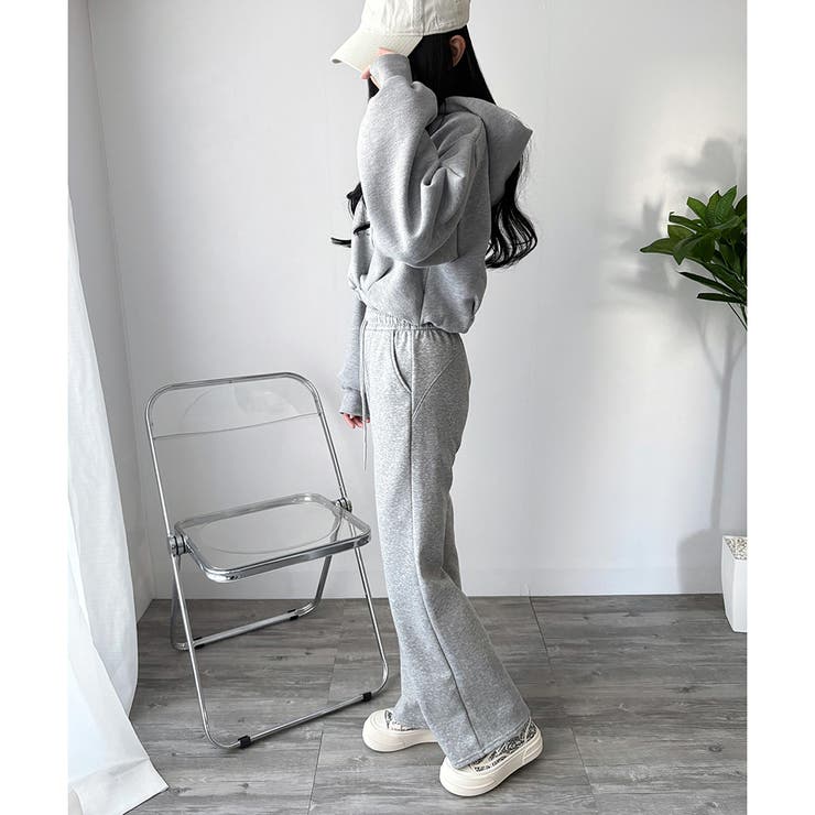 スウェットフレアパンツ レディース 裏起毛 | Dewlily | 詳細画像21 