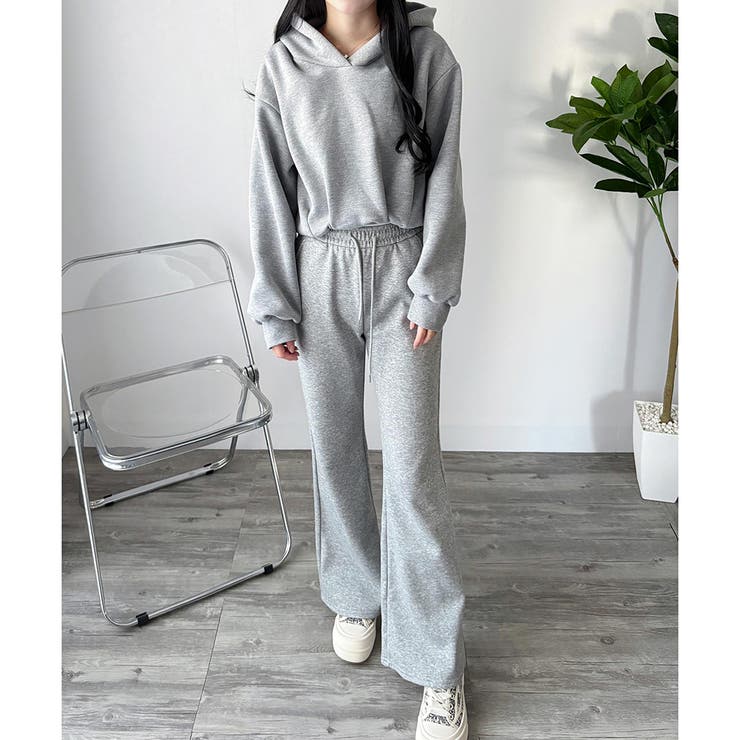 スウェットフレアパンツ レディース 裏起毛 | Dewlily | 詳細画像22 