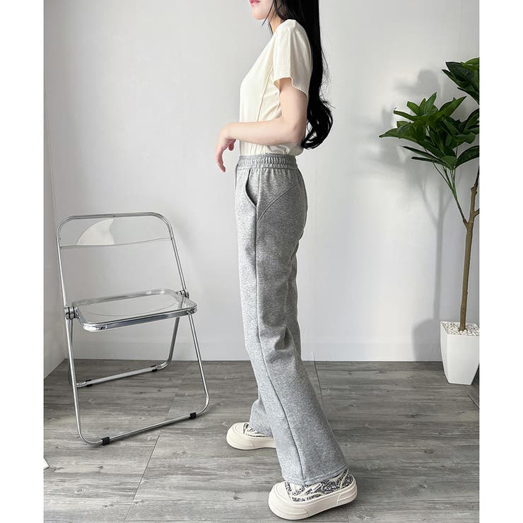 スウェットフレアパンツ レディース 裏起毛 | Dewlily | 詳細画像25 