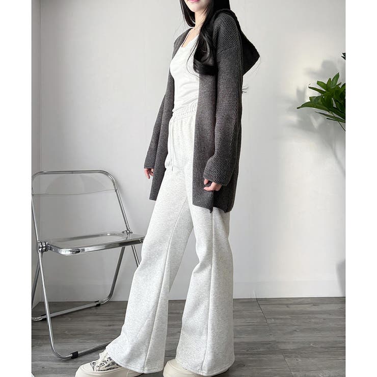 スウェットフレアパンツ レディース 裏起毛 | Dewlily | 詳細画像28 