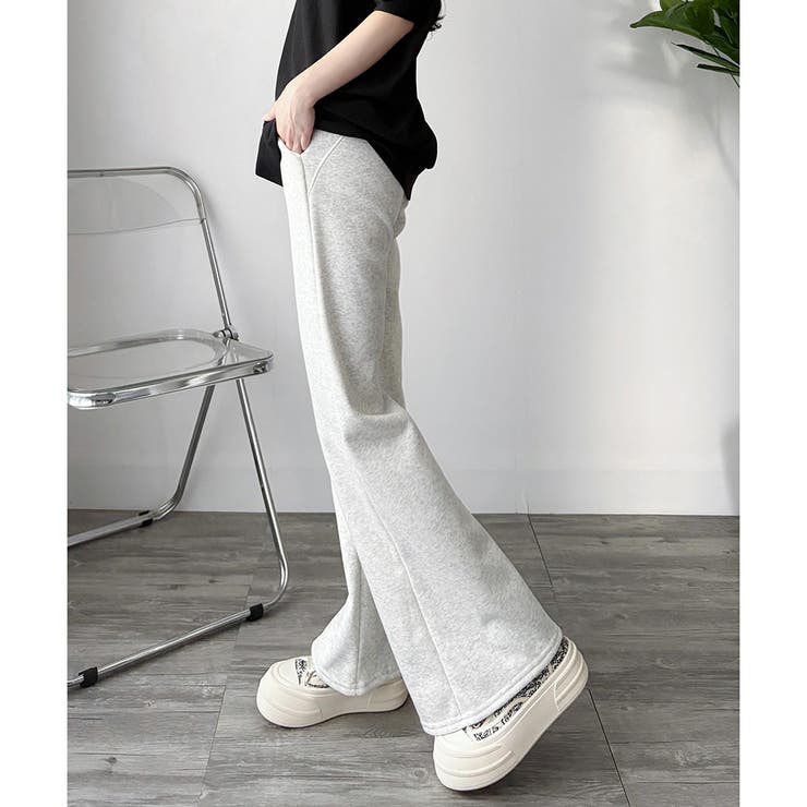 スウェットフレアパンツ レディース 裏起毛 | Dewlily | 詳細画像29 