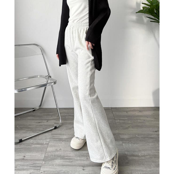 スウェットフレアパンツ レディース 裏起毛 | Dewlily | 詳細画像32 