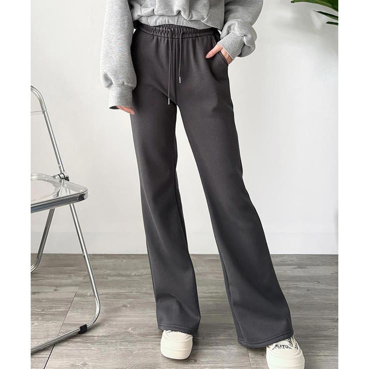 スウェットフレアパンツ レディース 裏起毛 | Dewlily | 詳細画像6 