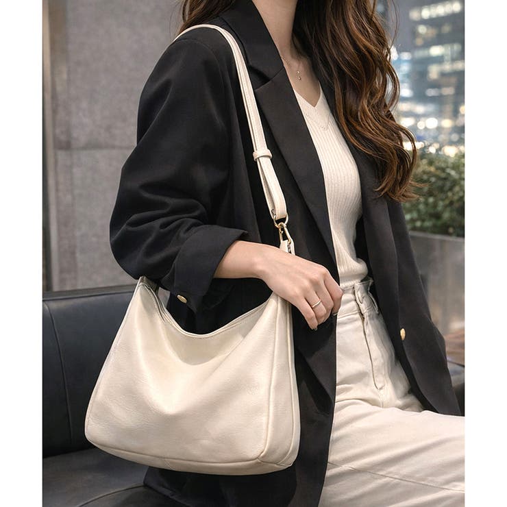 ソフトフェイクレザーワンショルダーバッグ レディース カジュアル | Dewlily | 詳細画像6 