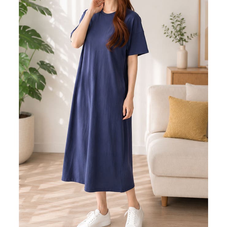 ゆるTシャツロングワンピース レディース カジュアル | Dewlily | 詳細画像19 
