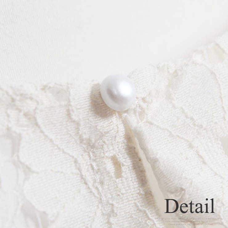 レース地♪花柄シンプルブラウス♪きれいめデザイン♪ | Amulet | 詳細画像16 