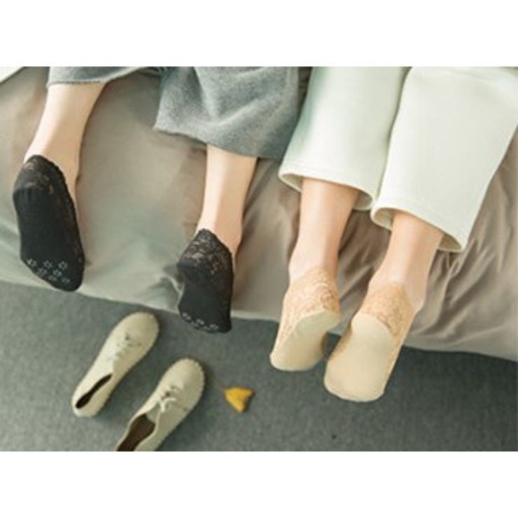 脱げない フットカバーレース地幅広ゴムでズレない 快適な履き心地ソックス | Amulet | 詳細画像4 