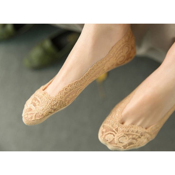 脱げない フットカバーレース地幅広ゴムでズレない 快適な履き心地ソックス | Amulet | 詳細画像6 