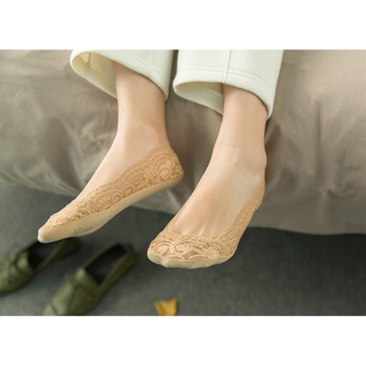 脱げない フットカバーレース地幅広ゴムでズレない 快適な履き心地ソックス | Amulet | 詳細画像7 