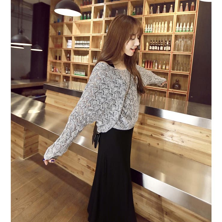 シンプルニット＆ロングワンピース2点セット | Amulet | 詳細画像8 