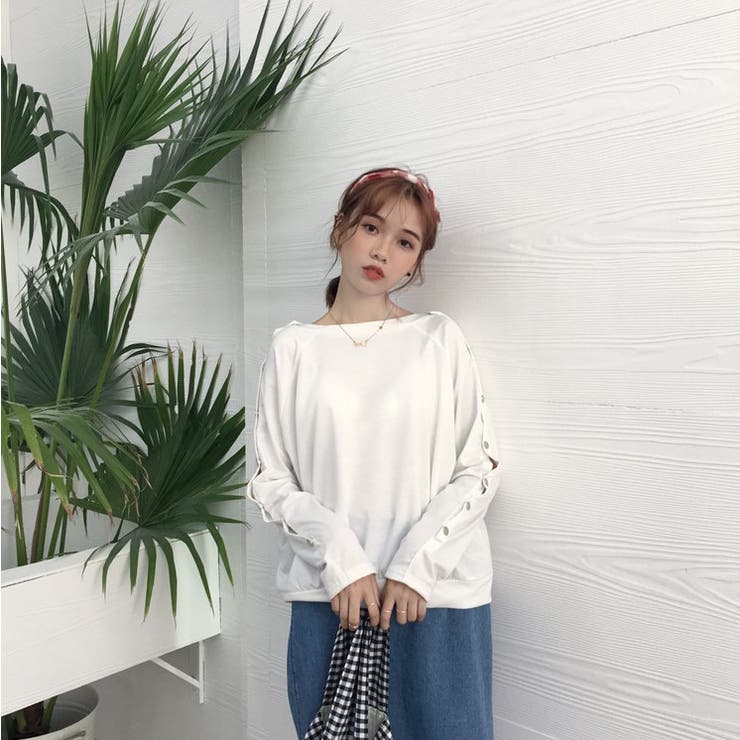 腕ボタン付きトップス | Amulet | 詳細画像2 