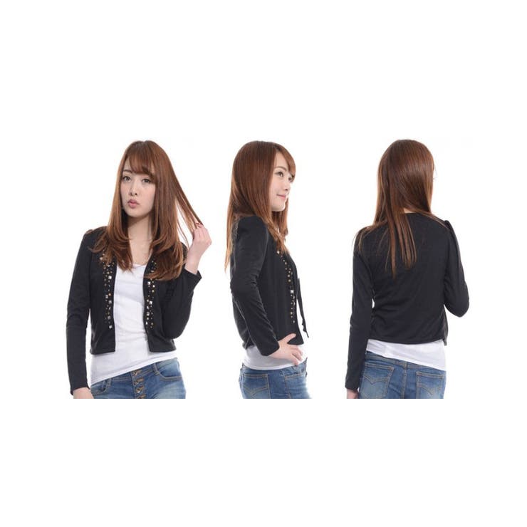 スタッツジャケット レディース 秋冬春 ショート丈 セレブ | Amulet | 詳細画像13 