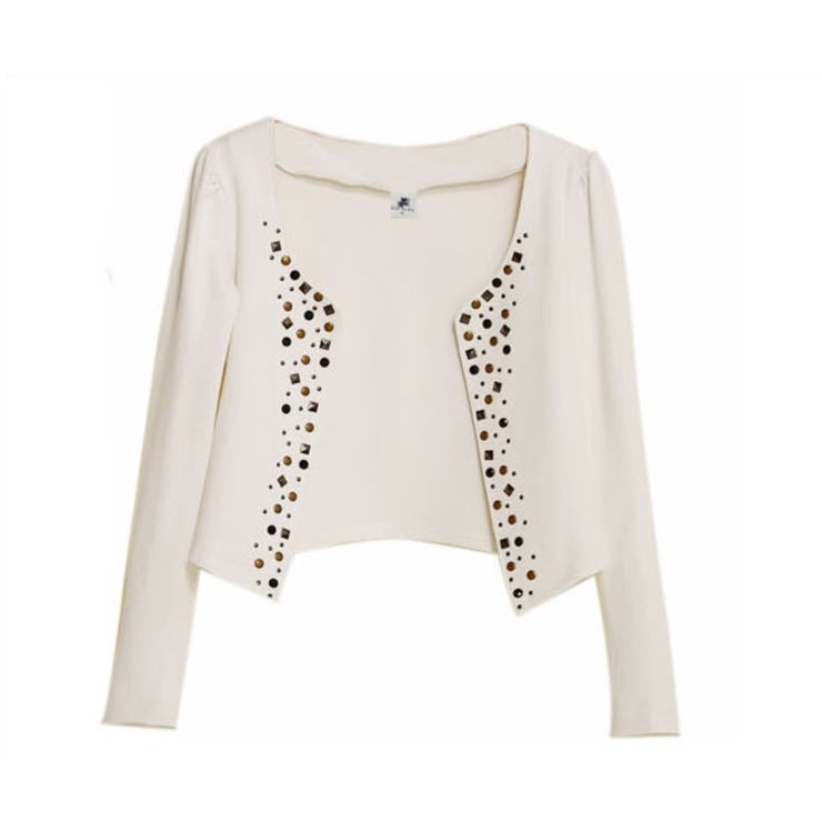 スタッツジャケット レディース 秋冬春 ショート丈 セレブ | Amulet | 詳細画像4 