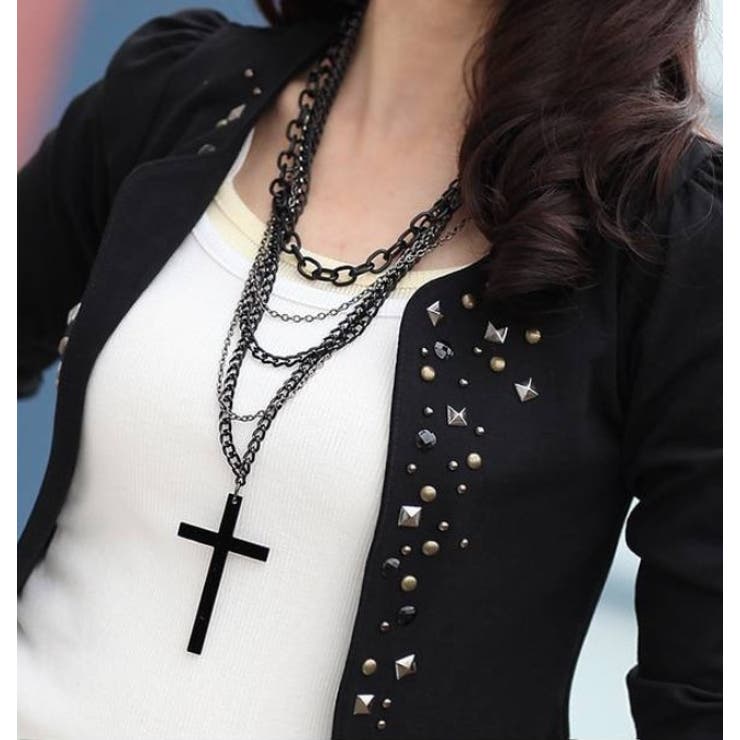 スタッツジャケット レディース 秋冬春 ショート丈 セレブ | Amulet | 詳細画像9 