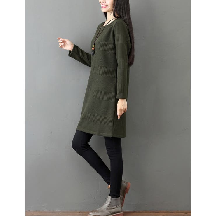 クルーネックチュニックレディースファッション春夏かわいい大人長袖上品ニット30代… | Amulet | 詳細画像13 