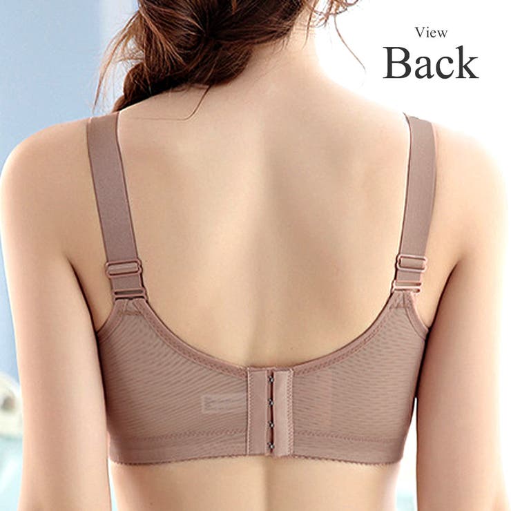 花柄レースブラジャー ノンワイヤー 下着 ブラ レディース 脇肉 ナイトブラ | Amulet | 詳細画像17 