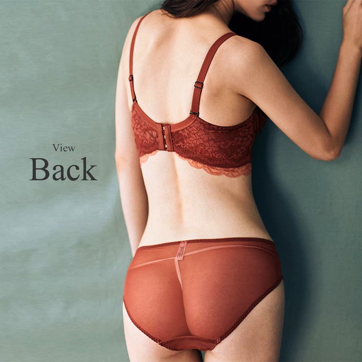 レースノンワイヤーブラジャー＆ショーツセット 可愛い おしゃれ ショーツ | Amulet | 詳細画像12 