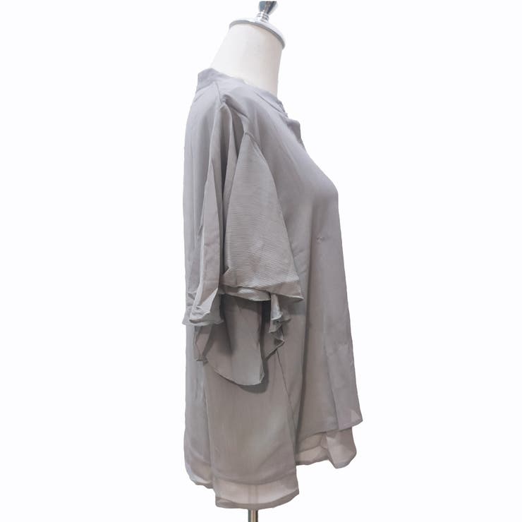 ラッフルスリーブブラウス フリル袖 シフォンブラウス | Amulet | 詳細画像21 