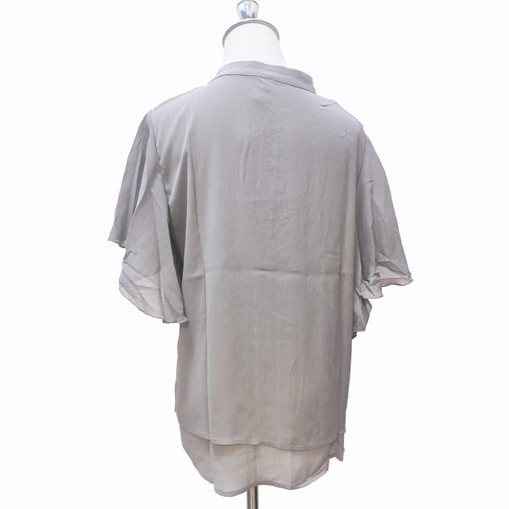 ラッフルスリーブブラウス フリル袖 シフォンブラウス | Amulet | 詳細画像22 