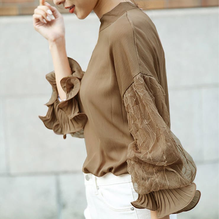 レーススリーブトップス ブラウス レース | Amulet | 詳細画像11 