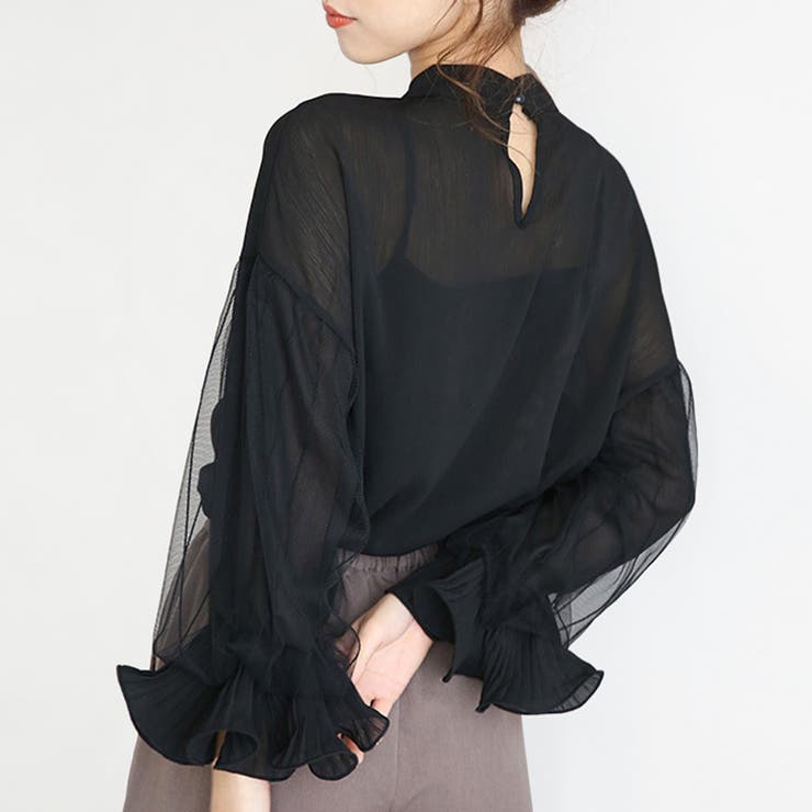 レーススリーブトップス ブラウス レース | Amulet | 詳細画像12 