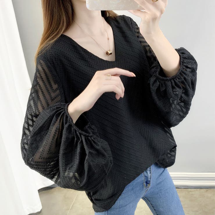 袖ふわっとトップス ブラウス 長袖 | Amulet | 詳細画像3 