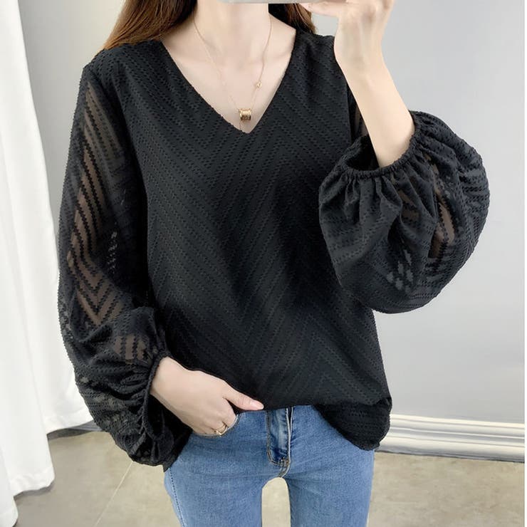 袖ふわっとトップス ブラウス 長袖 | Amulet | 詳細画像4 