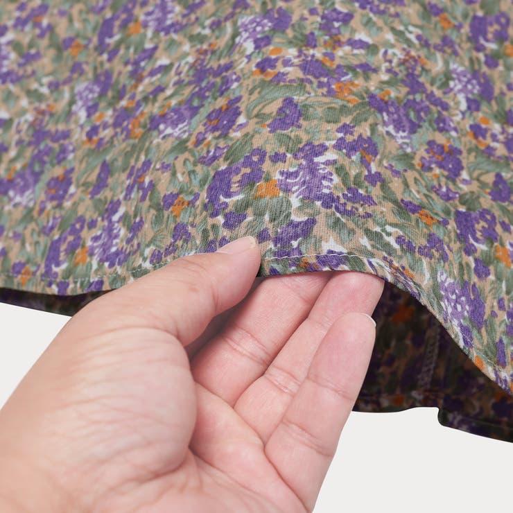 花柄Aラインスカート スカート ロング丈[品番：AMSW1777244]｜Amulet  