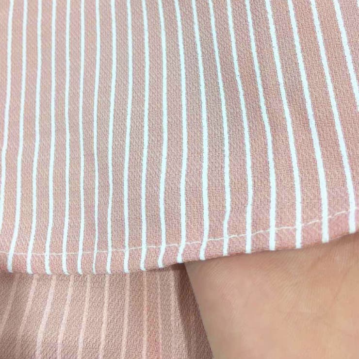 5分袖ストライプシャツ レディースシャツ可愛い トップス | Amulet | 詳細画像16 