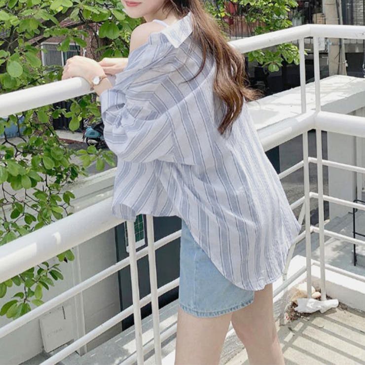 ストライプシャツ ブラウス ストライプ柄 | Amulet | 詳細画像11 