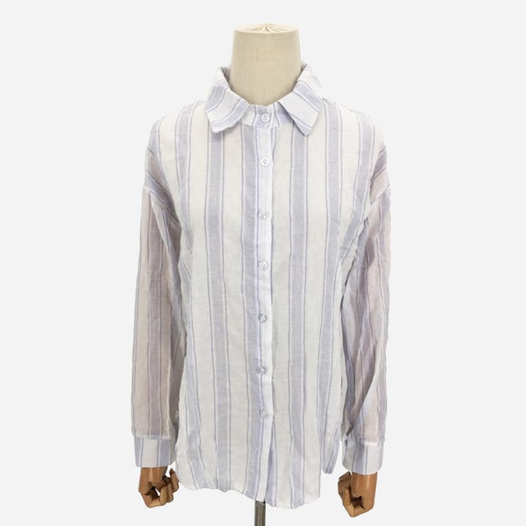 ストライプシャツ ブラウス ストライプ柄 | Amulet | 詳細画像12 