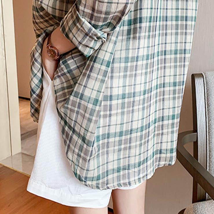 長袖チェックシャツ トップス 長袖 | Amulet | 詳細画像12 