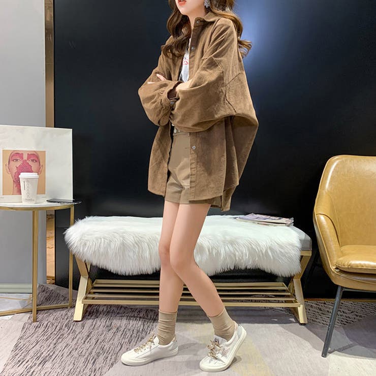 コーデュロイブラウス トップス 長袖 | Amulet | 詳細画像2 