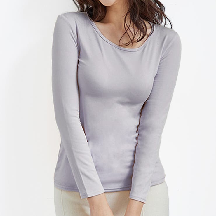 ライトグレー | 微起毛インナーカットソー インナー カットソー | Amulet