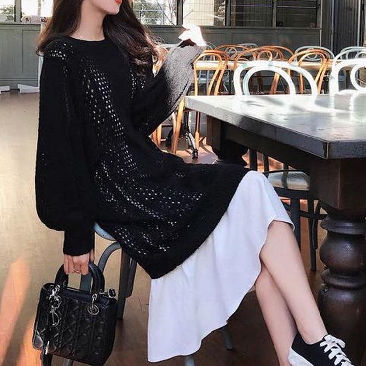 ニット付きキャミワンピース レディース セット商品 | Amulet | 詳細画像3 